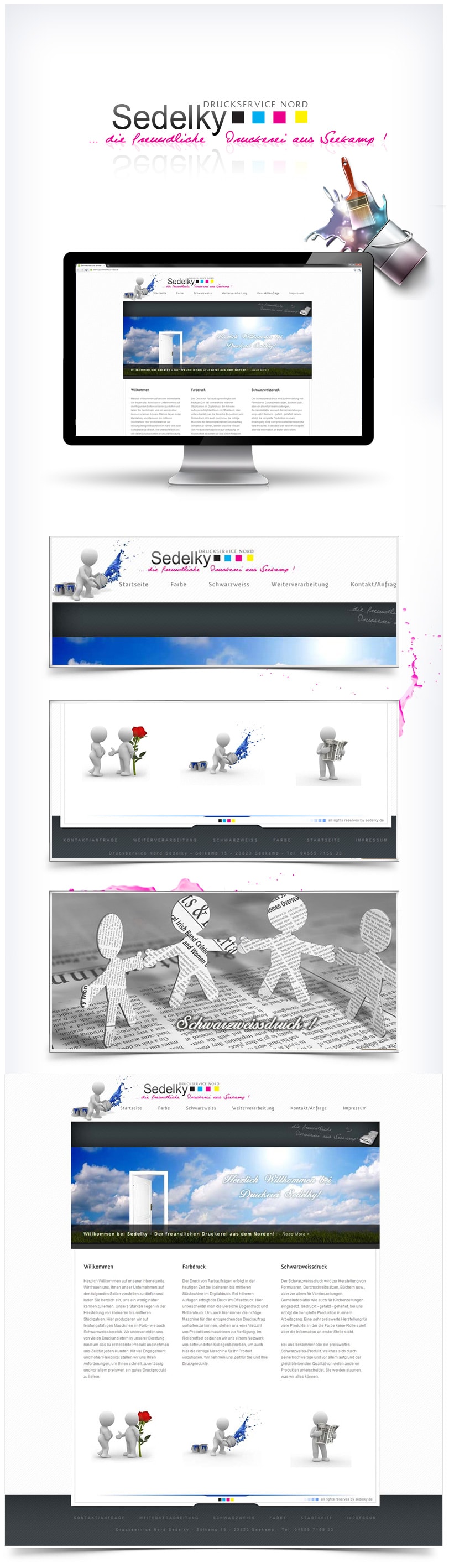 Design und CMS Umsetzung, langfristige Betreuung