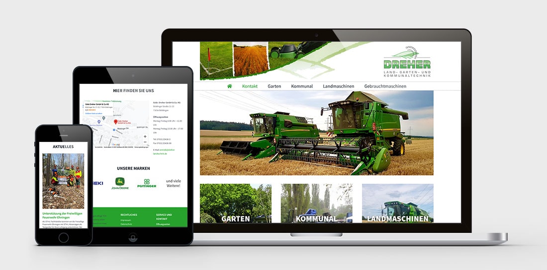 Dreher Landtechnik Webseite